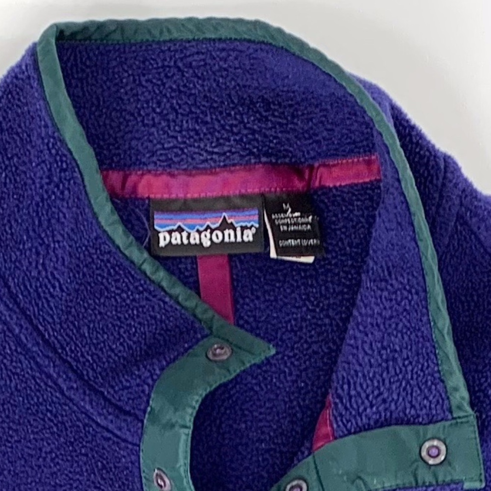 Patagonia Navy Blue Synchilla Snap T Fleece - Picture 4 of 4